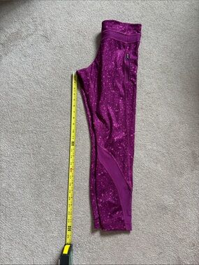 Lululemon Inspire Tights II Paradise Geo Regal Plum Multi Size 8 Cropped Legging